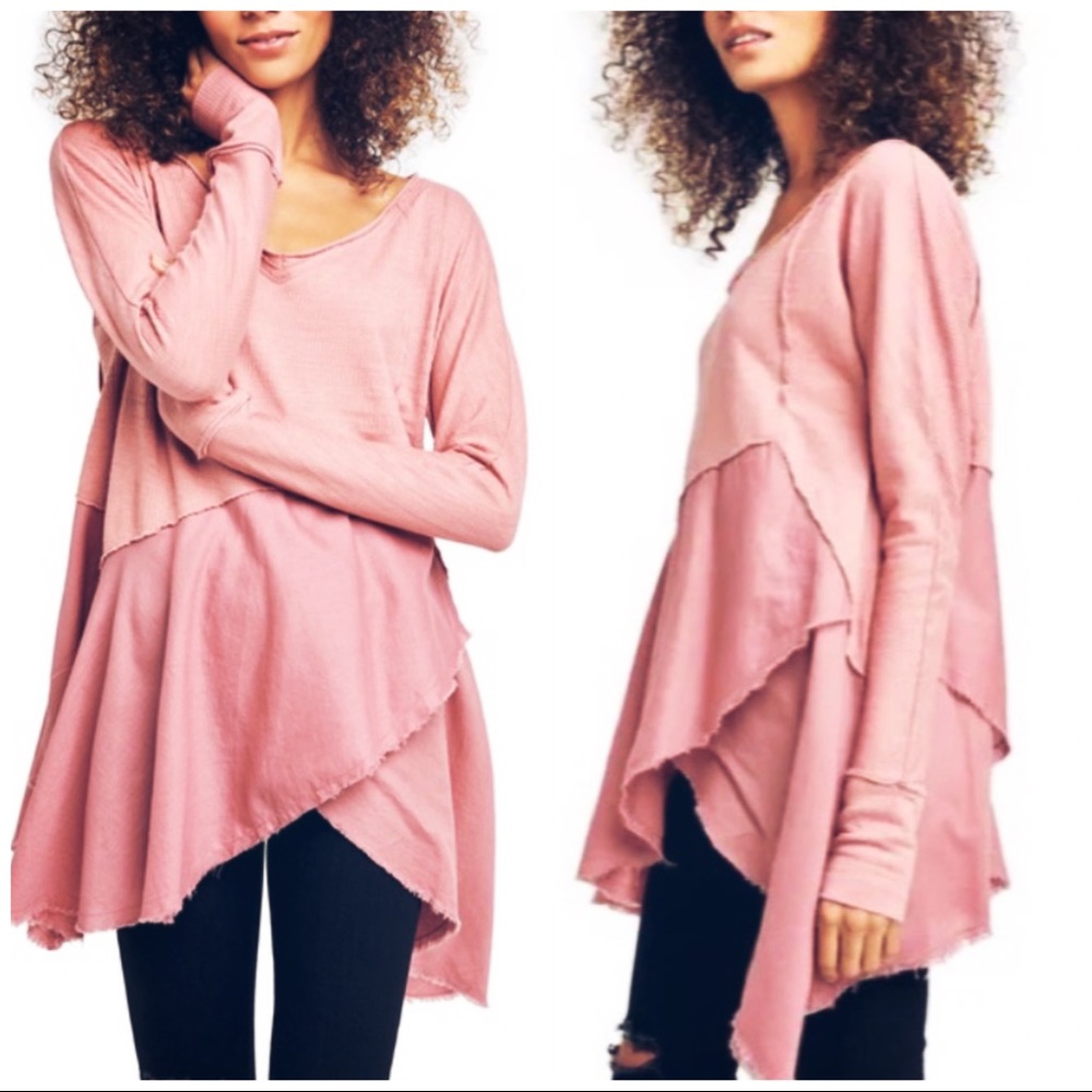 FREE PEOPLE LONG SLEEVE TUNIC - Picture 1 of 6